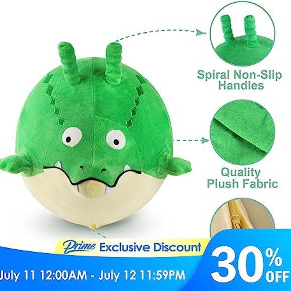 iPlay, iLearn Bouncy Pals Toddler Gator Hopper Ball W/Handle *NEW* - Picture 4 of 4